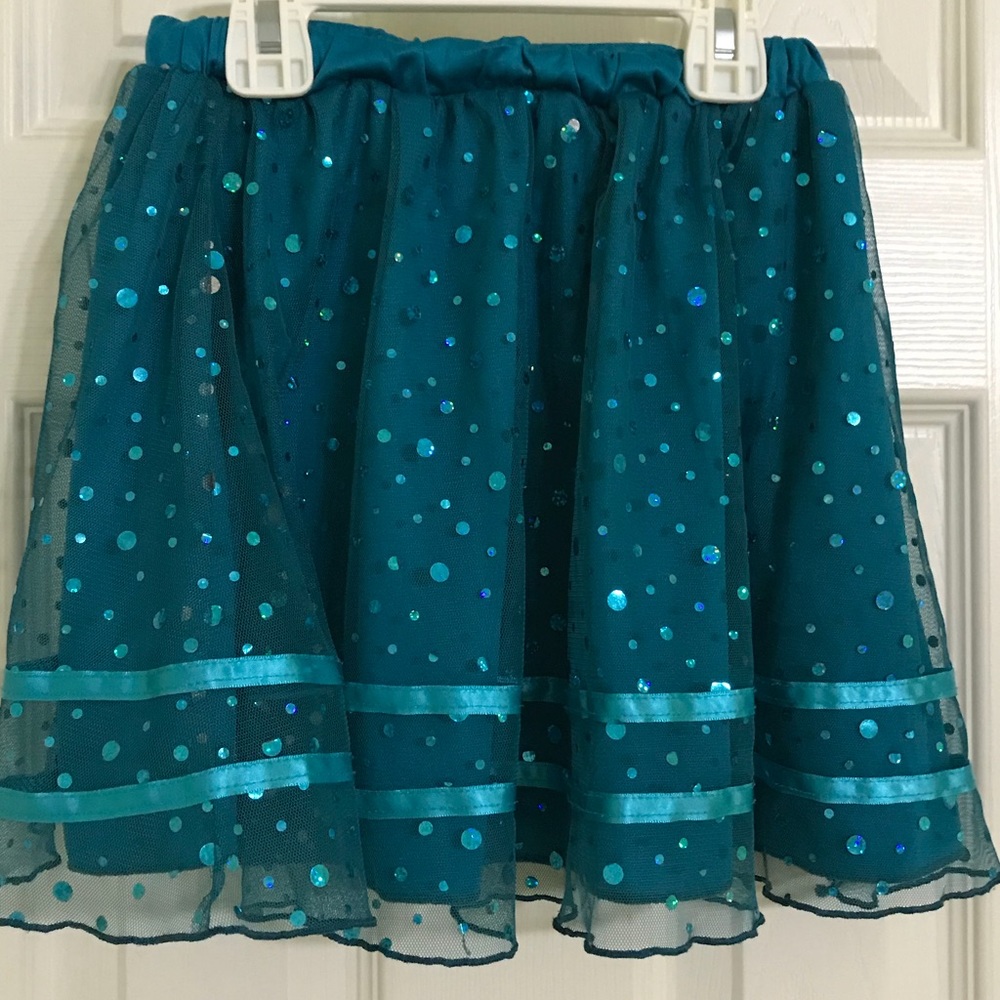 Dressy turquoise skirt